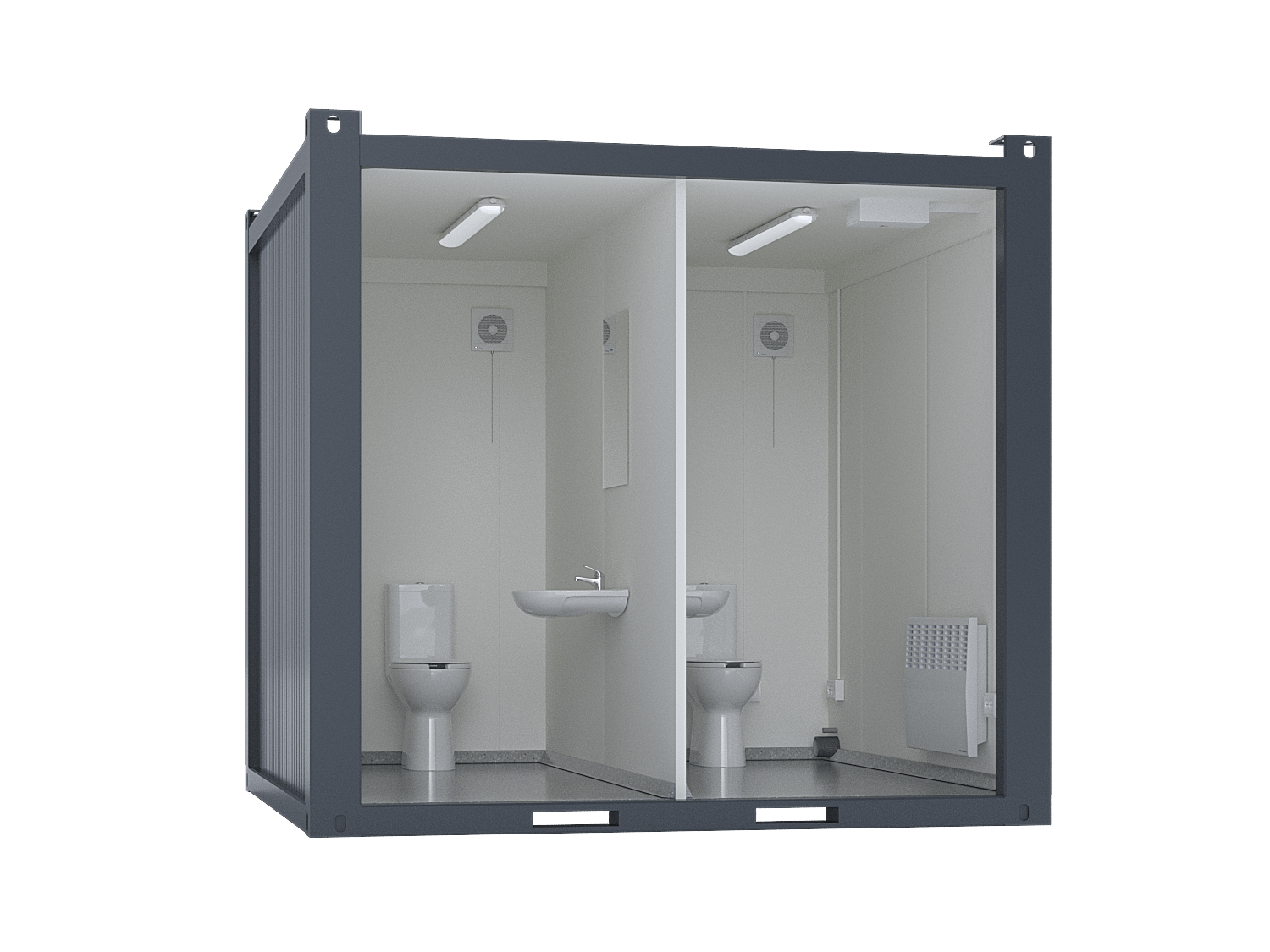 10′ Toilet Container, Premium