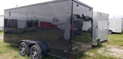 2024 Anvil Blackout 7×16 Enclosed Motorcycle Trailer For Sale