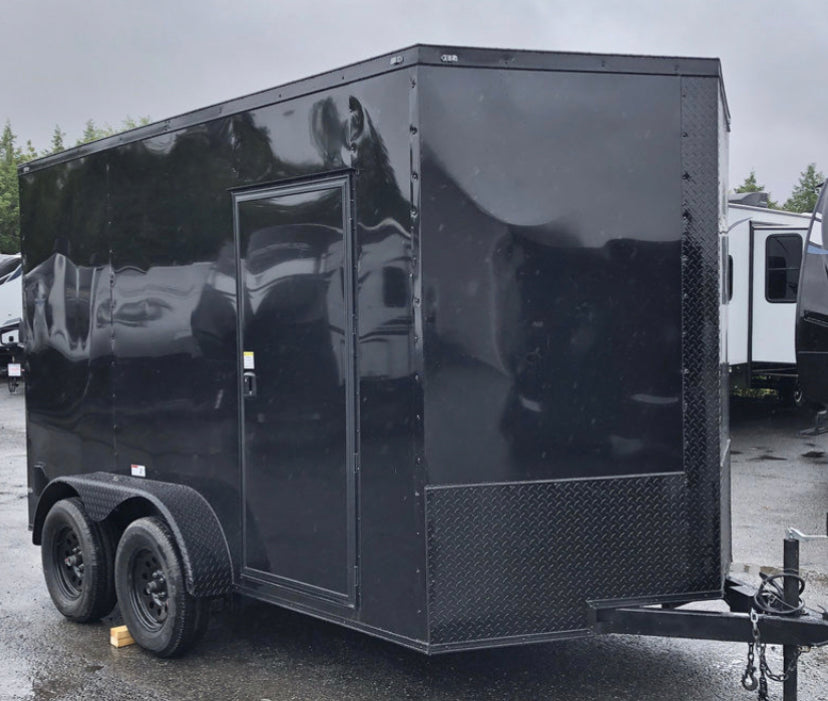 2024 Fast Cargo 6×12 Tandem Axle Blackout Enclosed Trailer