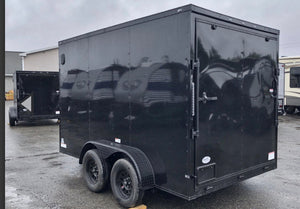 2024 Fast Cargo 6×12 Tandem Axle Blackout Enclosed Trailer