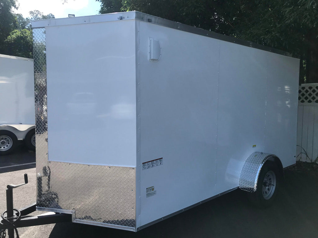 2024 Fast Cargo 6×12 V-nose Enclosed Cargo Trailer With Ramp Door