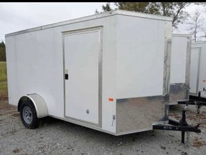 2024 Fast Cargo 6×12 V-nose Enclosed Cargo Trailer With Ramp Door