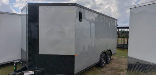 2024 Fast Cargo 8.5×16 Blackout Toy Hauler Enclosed Trailer For Sale