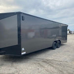 2024 Fast Cargo 8.5×28 Enclosed Charcoal Gray Blackout Trailer For Sale