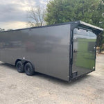 2024 Fast Cargo 8.5×28 Enclosed Charcoal Gray Blackout Trailer For Sale