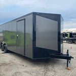 2024 Fast Cargo 8.5×28 Enclosed Charcoal Gray Blackout Trailer For Sale