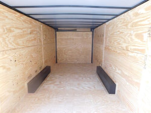 2024 Fast Cargo 8.5×28 Enclosed Charcoal Gray Blackout Trailer For Sale