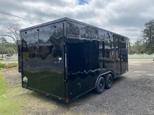 2024 Xtreme Cargo Black 8.5×20 Toy Hauler | Custom Blackout Trailer