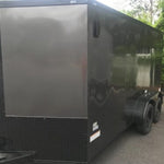 Fast Cargo 6×12 Tandem Axle Blackout Enclosed Trailer For Sale