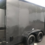 Fast Cargo 6×12 Tandem Axle Blackout Enclosed Trailer For Sale