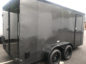 Fast Cargo 6×12 Tandem Axle Blackout Enclosed Trailer For Sale